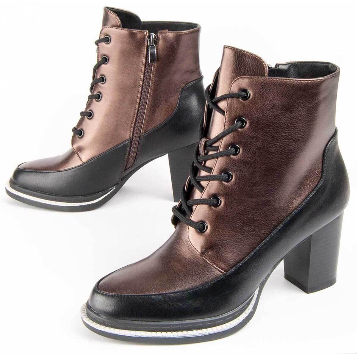 Schuhe Damen Klassische Stiefel Montevita 100707 Braun
