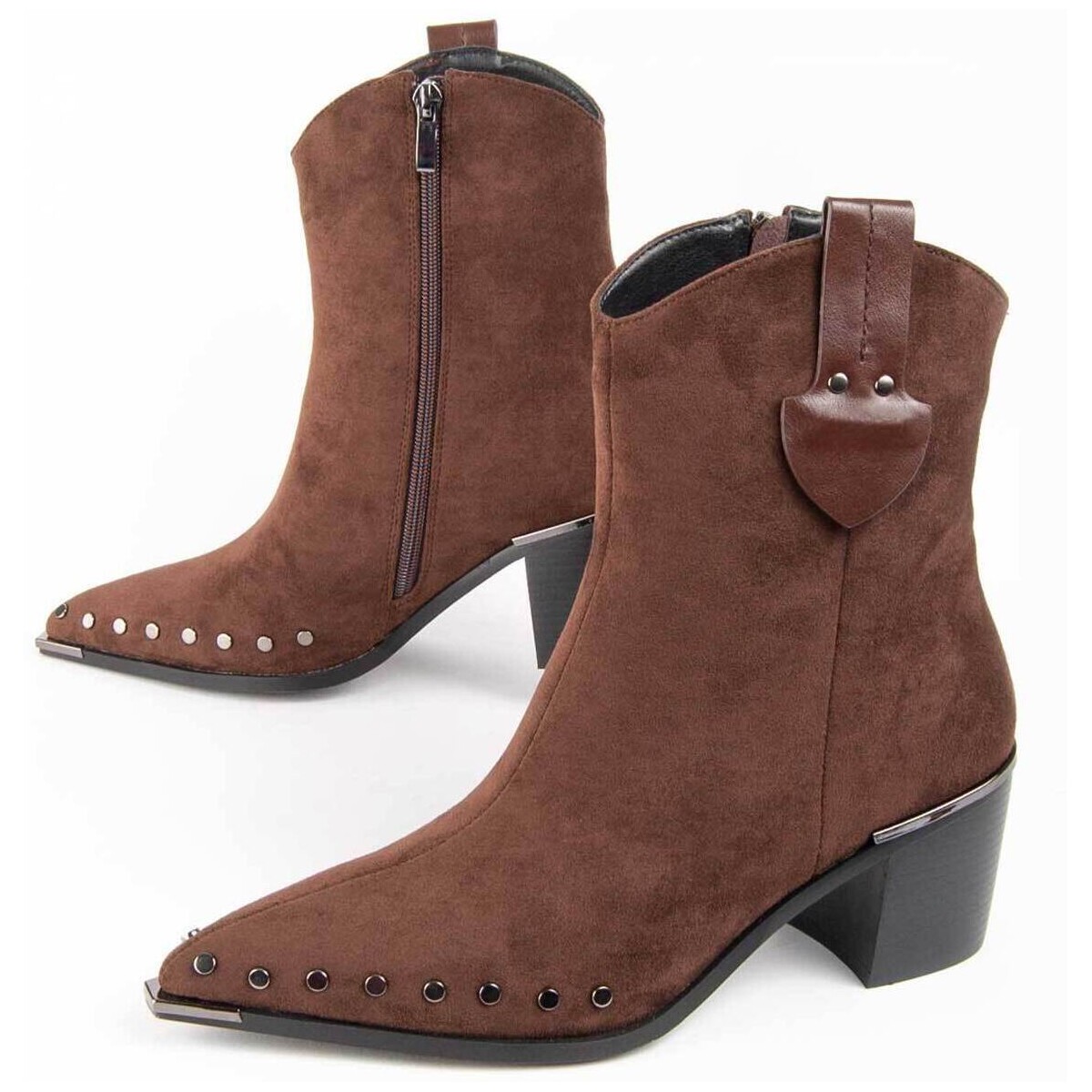 Schuhe Damen Klassische Stiefel Montevita 100938 Braun