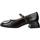 Schuhe Damen Ballerinas Wonders D1211 Schwarz