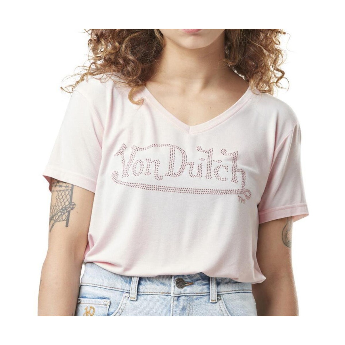 Kleidung Damen T-Shirts & Poloshirts Von Dutch VD/TV/ROAN/RP Rosa