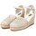 Schuhe Damen Leinen-Pantoletten mit gefloch Xti 142333 Beige