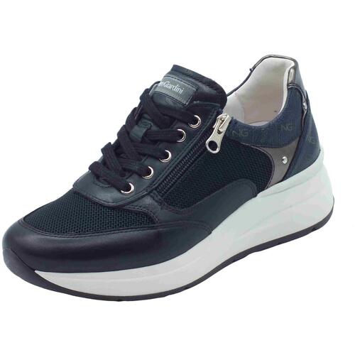 Schuhe Damen Sneaker NeroGiardini E512930D Premium Wave Blau