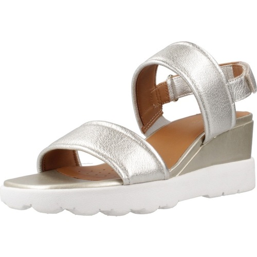 Schuhe Damen Sandalen / Sandaletten Geox D SPHERICA EC6 Silbern