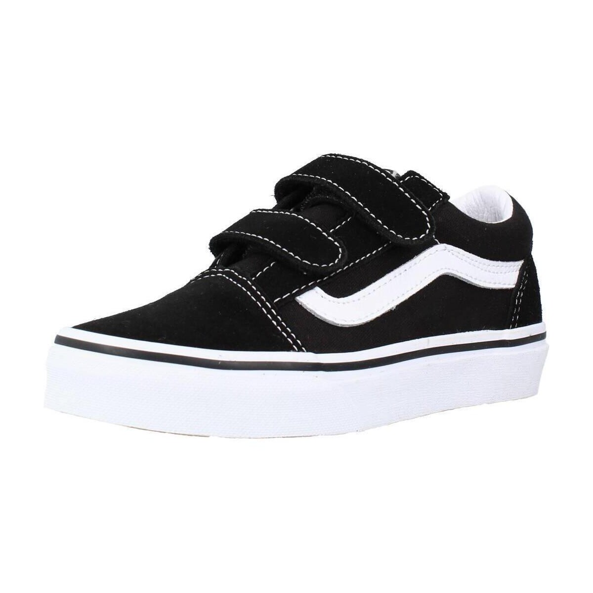 Schuhe Jungen Sneaker Vans OLD SKOOL V Schwarz