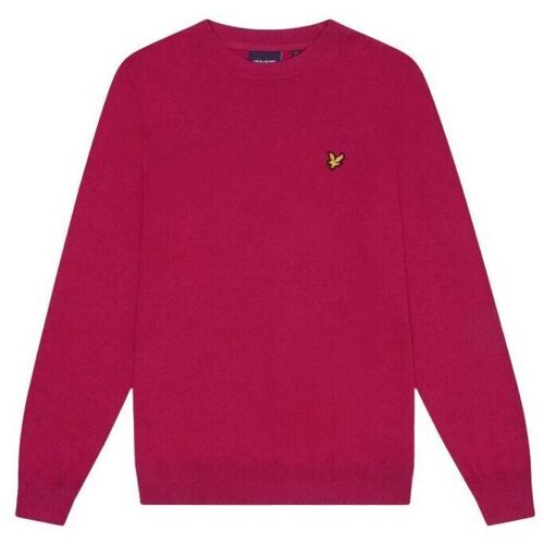 Kleidung Herren Pullover Lyle & Scott KN2110V MERINO CREW-X23. RICH BURGUNDY Rot