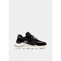 Schuhe Damen Sneaker Date W371-FG-NY-BK FUGA-BLACK TEDDY Schwarz