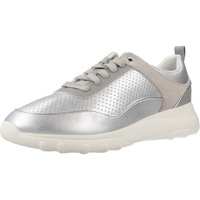 Schuhe Damen Sneaker Geox D ALLENIEE Silbern