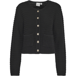 Kleidung Damen Strickjacken Ichi Cardigan femme  Beccas Schwarz