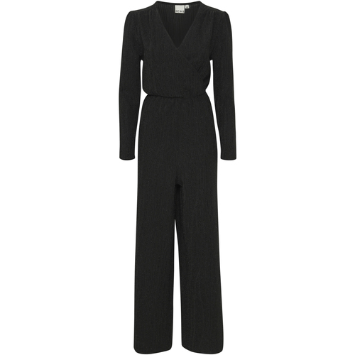 Kleidung Damen Overalls / Latzhosen Ichi Combinaison femme  Nareen Schwarz