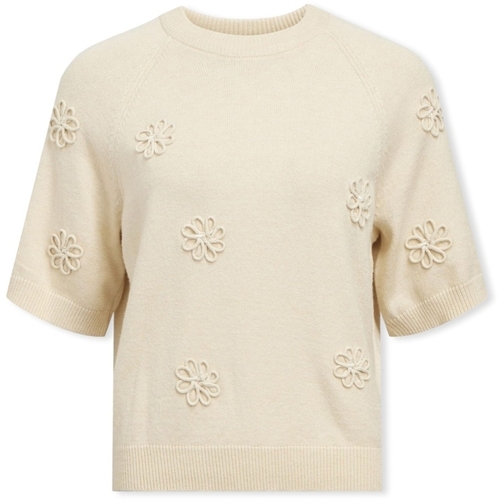 Kleidung Damen Pullover Object Laney Rubin Knit - Sandshell Beige