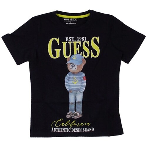 Kleidung Jungen T-Shirts Guess L5RI17 K8HM4 Blau