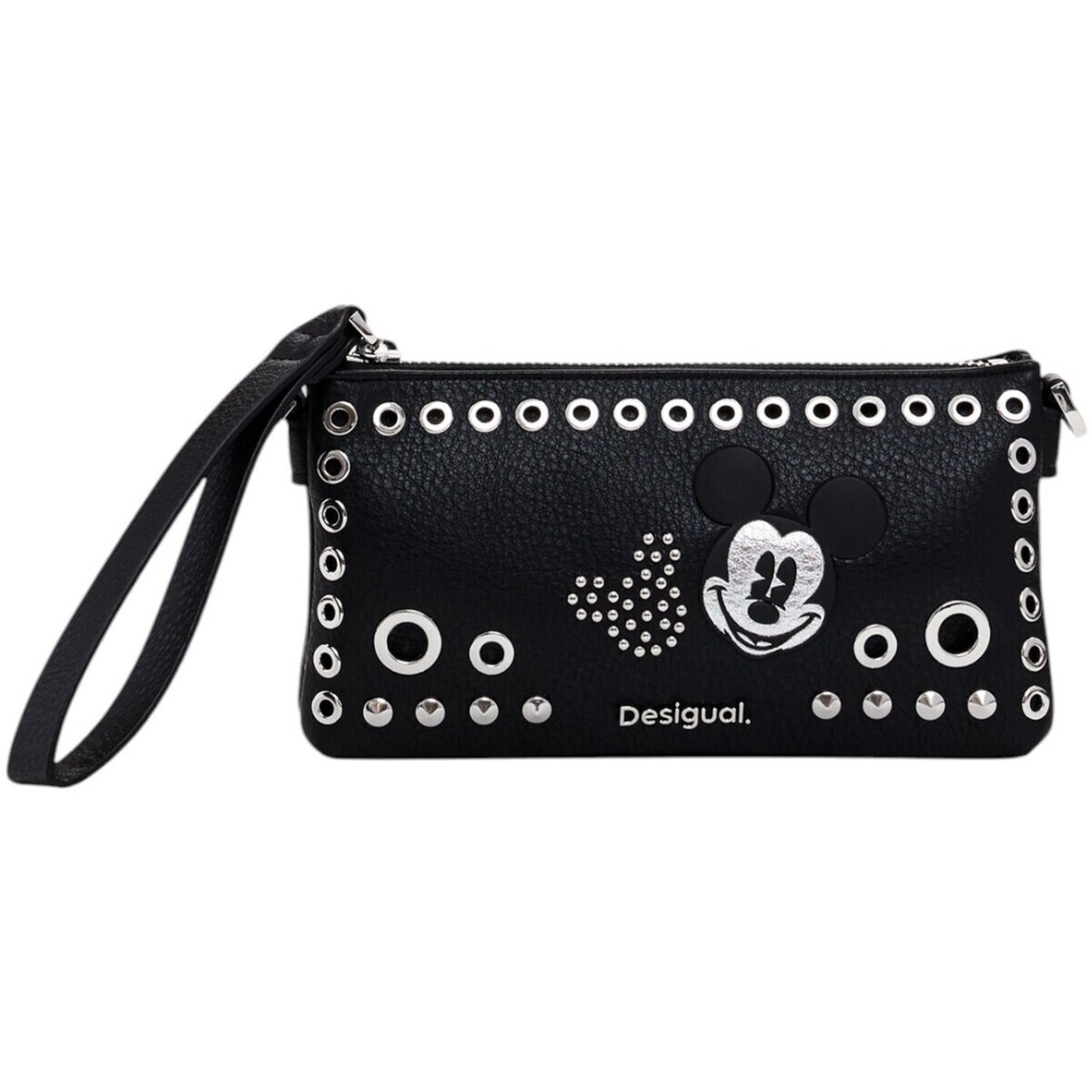Taschen Damen Portemonnaie Desigual MONE_MICKEY ROCK DORTMUND BABY 25SAYP08 Schwarz