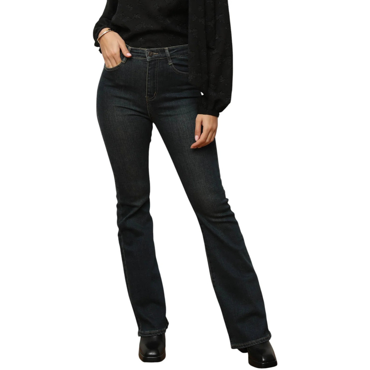 Kleidung Damen Jeans La Modeuse 73755_P174051 Blau