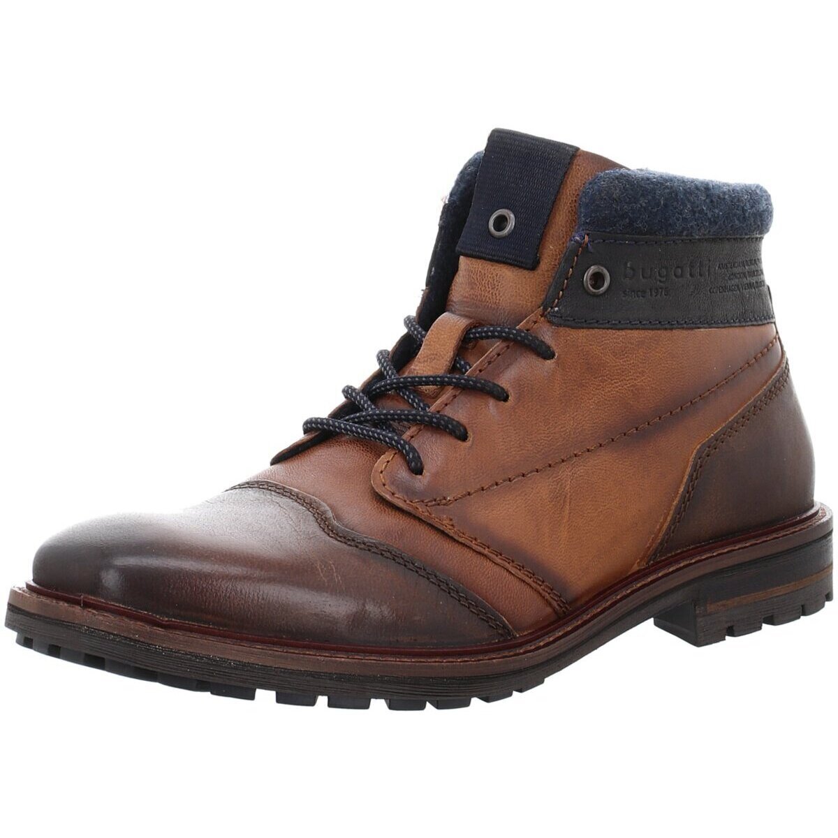 Schuhe Herren Stiefel Bugatti ACC34 331ACC343232-6163 Braun