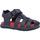 Schuhe Jungen Sandalen / Sandaletten Geox B SANDAL FUSBETTO BO Blau