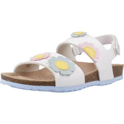 Schuhe Mädchen Sandalen / Sandaletten Geox J ADRIEL GIRL Weiss