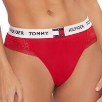 Unterwäsche Damen Strings Tommy Hilfiger UW0UW05619-XLG Rot