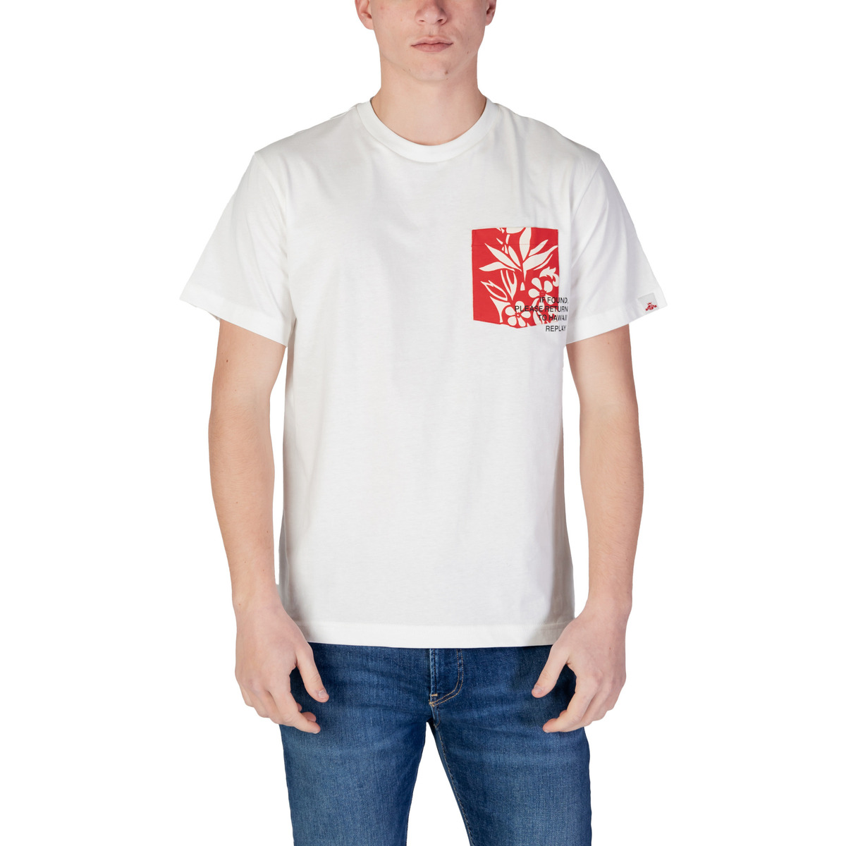 Kleidung Herren Langärmelige Polohemden Replay M3065.000.2660 Weiss