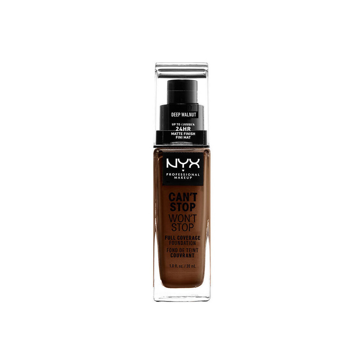 Beauty Make-up & Foundation  Nyx Professional Make Up Can't Stop Won't Stop Full Coverage Foundation deep Walnut 