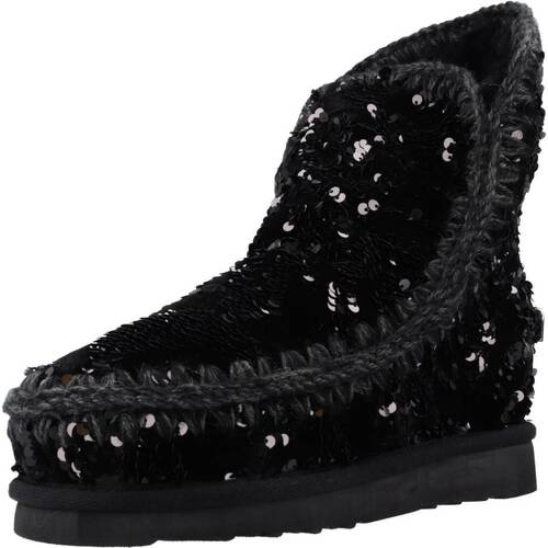 Schuhe Damen Stiefel Mou FW121044K Schwarz