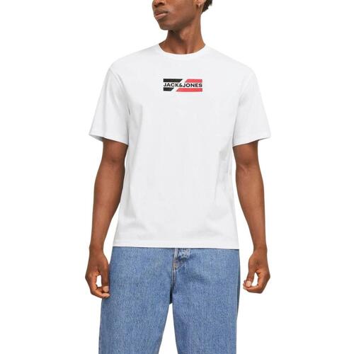 Kleidung Herren T-Shirts Jack & Jones  Weiss
