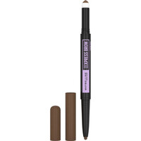 Beauty Damen Augenbrauenpflege Maybelline New York Express Brow Satin Duo Augenbrauenstift - 25 Brunette Braun