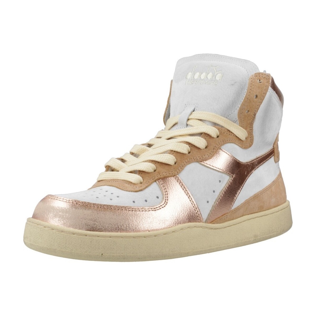 Schuhe Damen Sneaker Diadora ALTO BASKET USED Gold