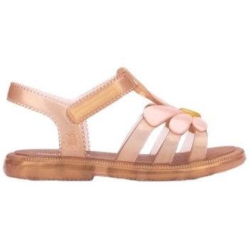 Schuhe Kinder Sandalen / Sandaletten Melissa MINI  Baby Hip Bloomy Sandals - Pearlish Brown/Pink Rosa
