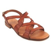 Schuhe Damen Multisportschuhe Eva Frutos Damensandale  3080 aus Leder Braun