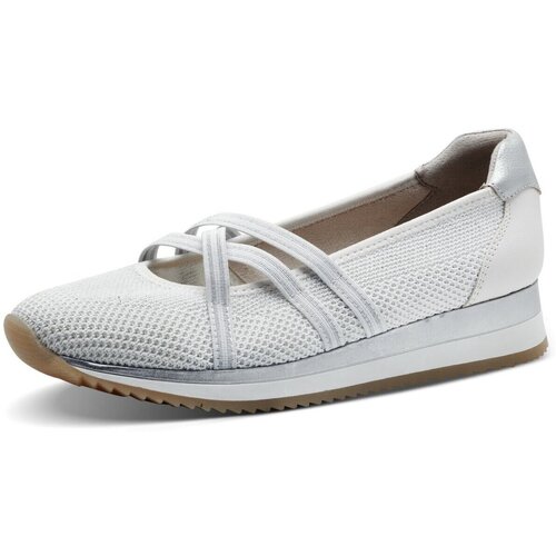 Schuhe Damen Ballerinas Jana Da.-Ballerina 8-22173-42-191 Weiss