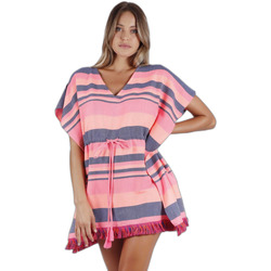 Kleidung Damen Tuniken Admas Caftan rayée femme Rosa