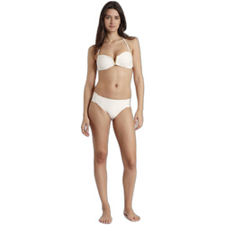 Kleidung Damen Bikini Admas Maillot de bain 2 pièces bandeau femme  Waves Weiss