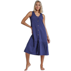 Kleidung Damen Kleider Admas Robe longue sans manches femme  Palomita Blau