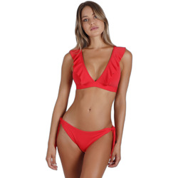 Kleidung Damen Bikini Admas Maillot de bain 2 pièces triangle femme  Summer Frill Rot