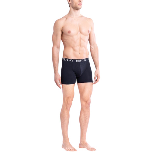 Replay Trunk BOXER Style 01/C Basic Cuff Logo im 3er Pack Multicolor