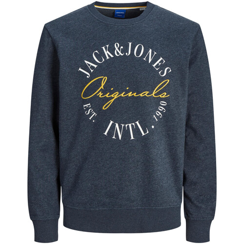 Kleidung Herren Sweatshirts Jack & Jones Sweatshirt Willow Langarmshirt Blau