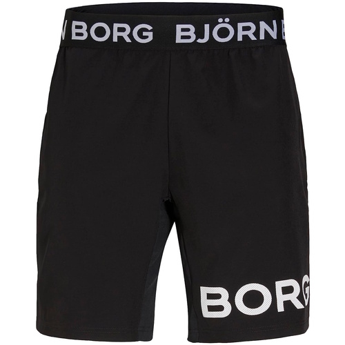 Kleidung Herren Shorts / Bermudas Björn Borg Shorts Kurze Sporthose mit elastischem Bund Schwarz