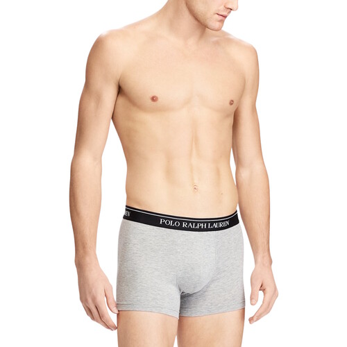 Ralph Lauren Boxershorts Basic Trunks Dreierpack Grau