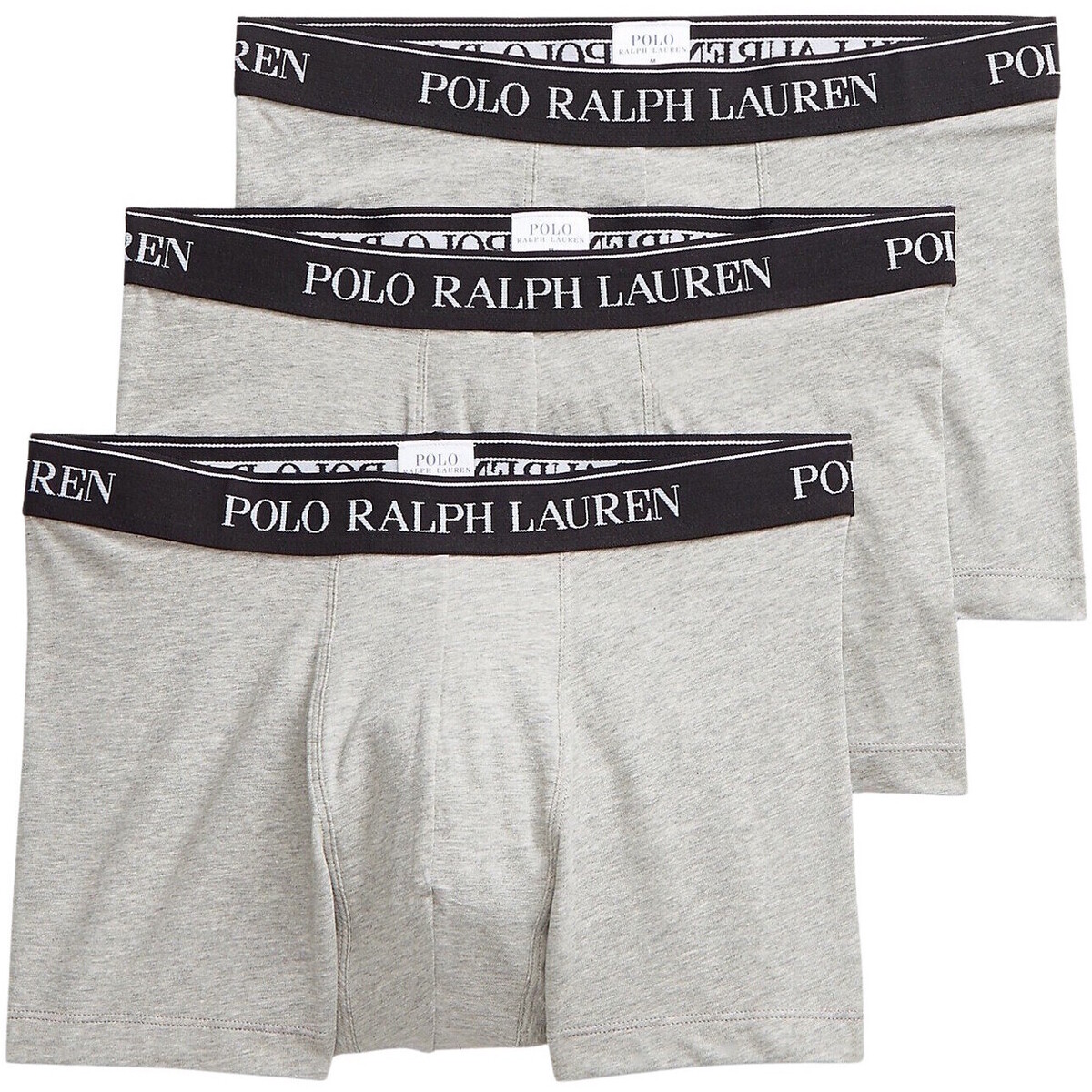Unterwäsche Herren Boxershorts Ralph Lauren Boxershorts Basic Trunks Dreierpack Grau