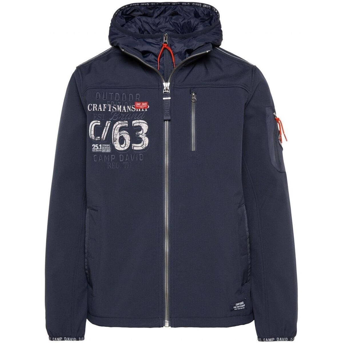 Kleidung Herren Jacken Camp David Jacke Softshelljacke Blau