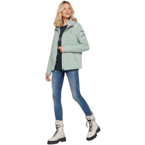 Soccx Jacke ROCK THE BOAT Fleecejacke Blau