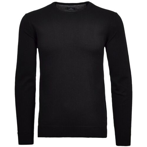 Kleidung Herren Pullover Ragman Pullover Strickpullover R-Neck Schwarz