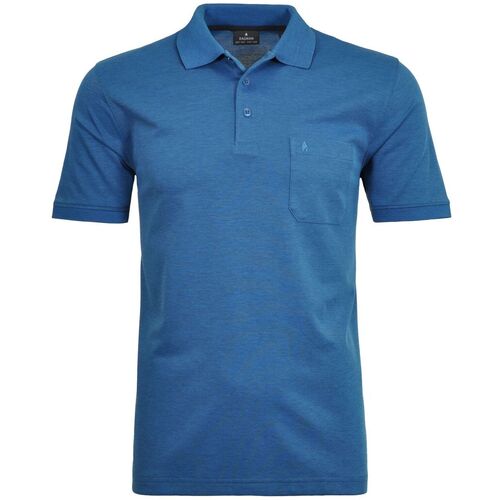 Kleidung Herren T-Shirts & Poloshirts Ragman Poloshirt Kurzarmshirt mit Polokragen Blau