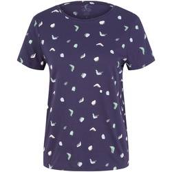 Kleidung Damen T-Shirts Tom Tailor T-Shirt Kurzarmshirt Blau