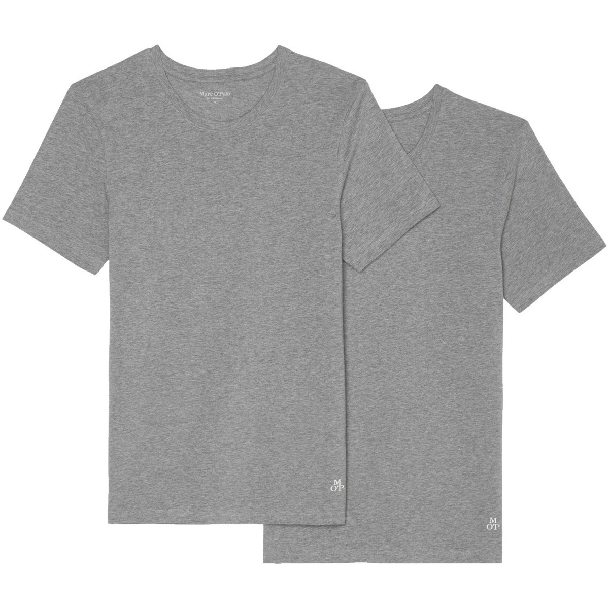 Kleidung Herren T-Shirts Marc O'Polo T-Shirt Kurzarmshirt 2er- Pack Grau