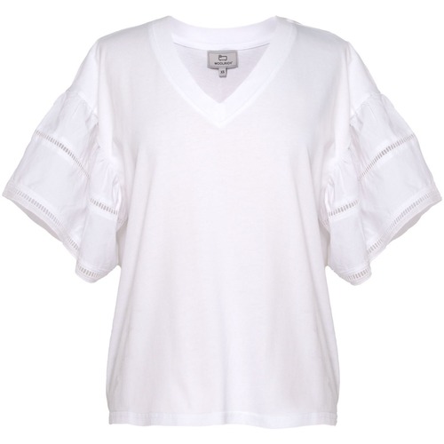 Kleidung Damen T-Shirts Woolrich LAKESIDE T-SHIRT Weiss