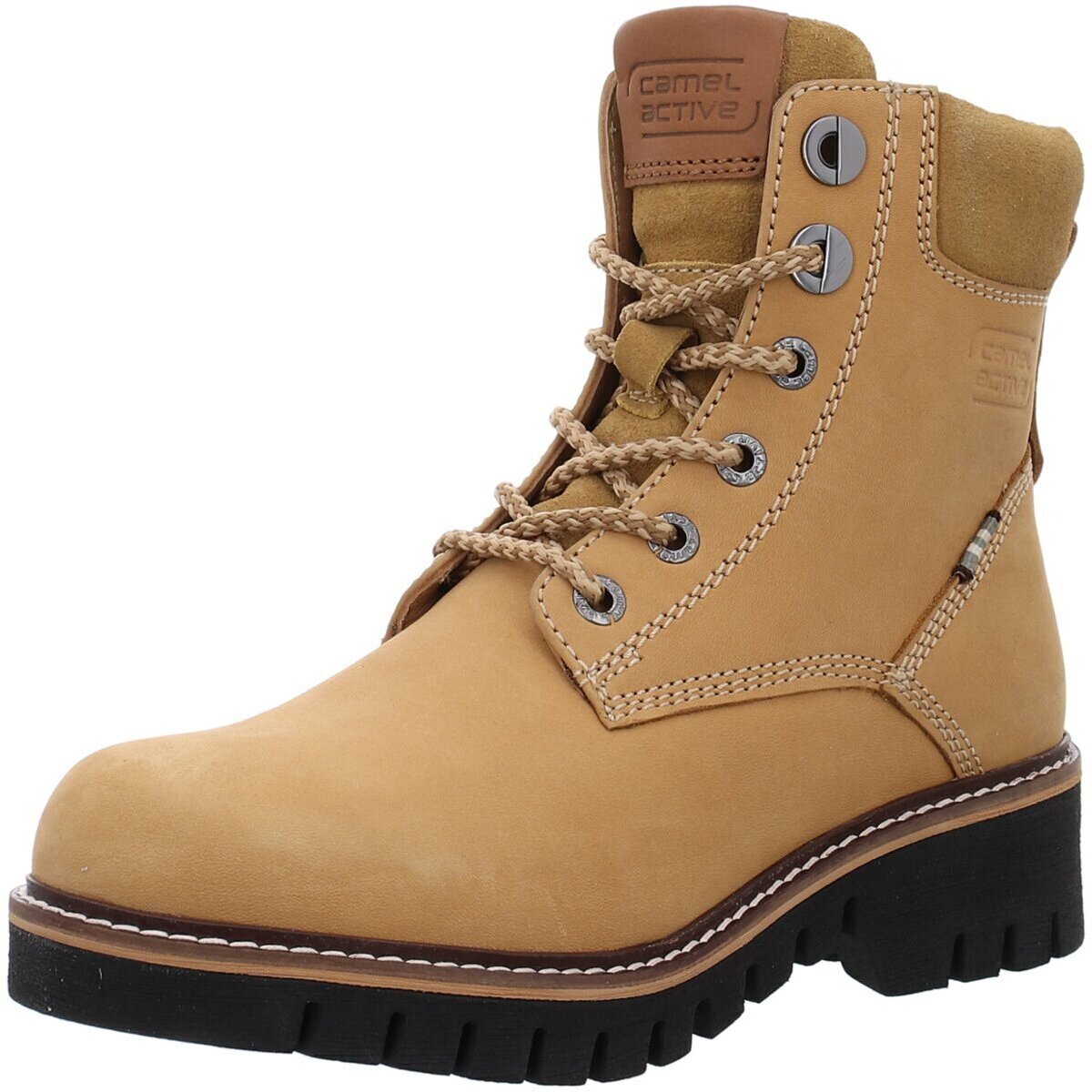 Schuhe Damen Stiefel Camel Active Stiefeletten 53IAP01-350-910 Gelb