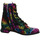 Schuhe Damen Stiefel Simen Stiefeletten 6602A Schwarz