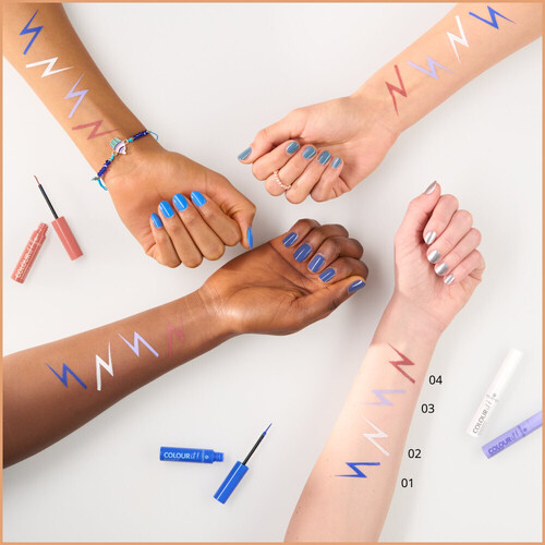 Essence Flüssiger Eyeliner Colour It! - 01 Royal Blue Blau