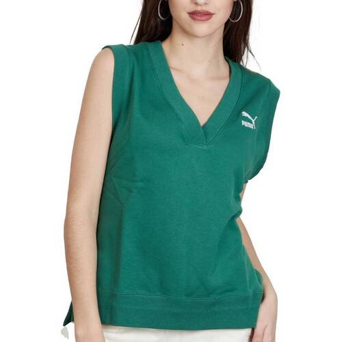 Puma CLASSICS V-NECK VEST Grün